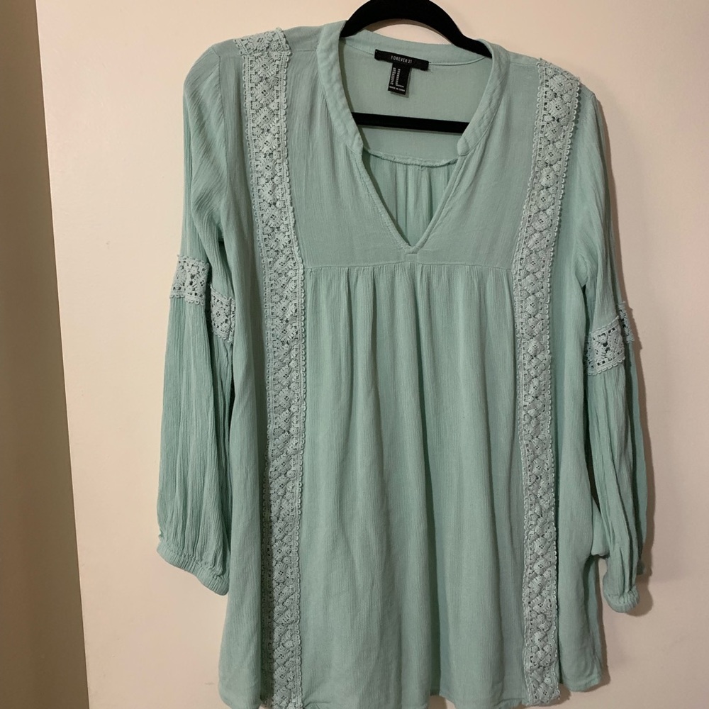 Forever 21 mint green top